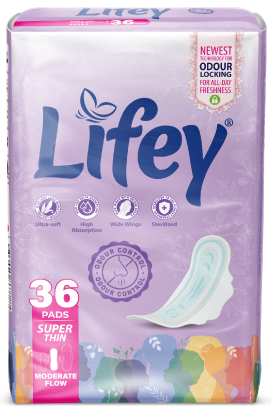 Lifey Super Thin Economy Pack  (36Pads)