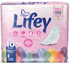 Lifey Regular Thick Pads (10 Pads)