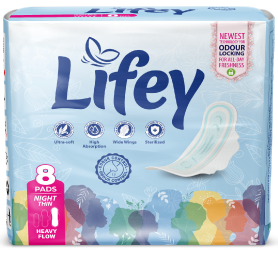Lifey Night thin Pads (8Pads)